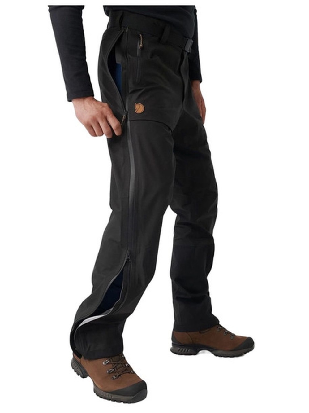 Fjallraven Men’s Black Keb Eco-Shell Cargo Outdoor Trouser Pants